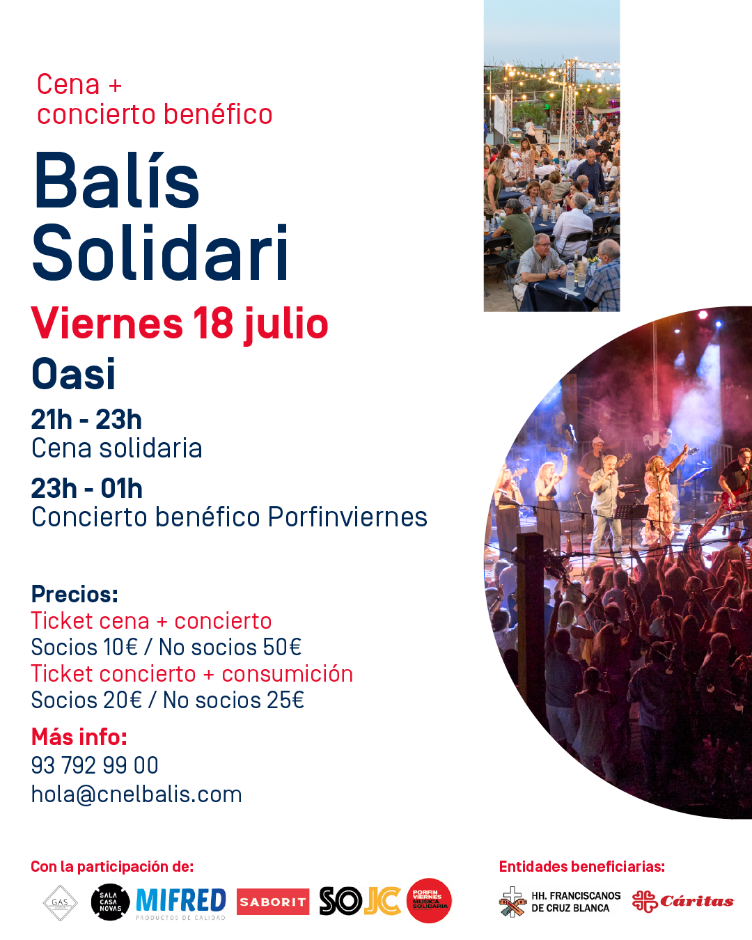 Concierto + Cena solidaria CN El Balís