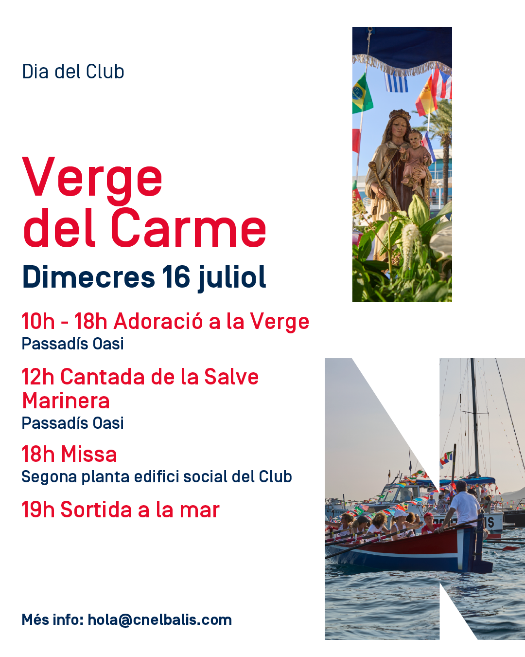 Verge del Carme al CN El Balís