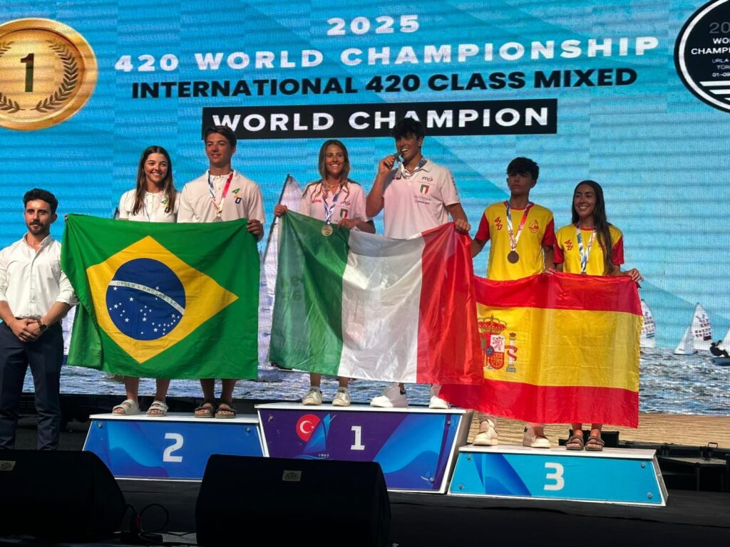 Medalla de Bronze al Campionat Mundial de 420 a Urla, Turquia - CN El Balís