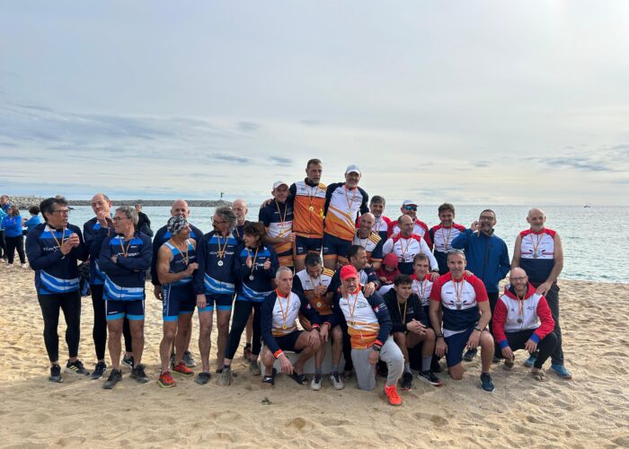 Última regata de lliga de llagut català a Arenys de Mar - CN El Balís