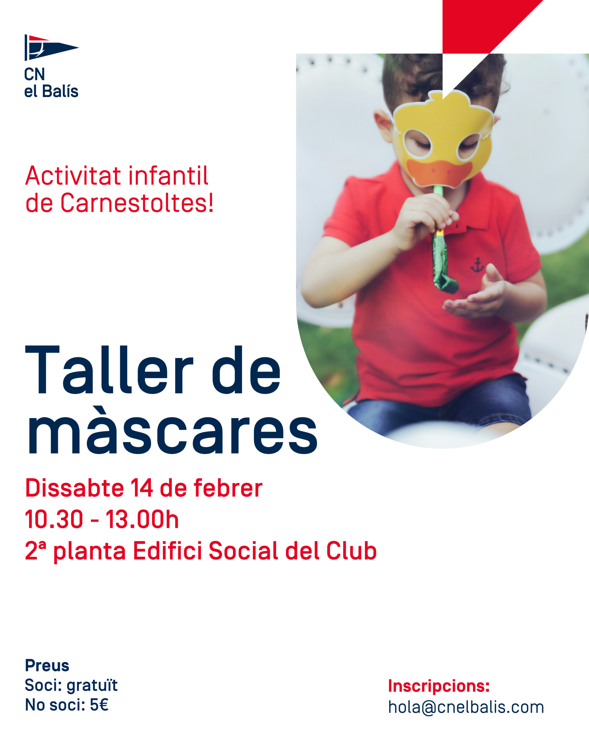 Taller de màscares de Carnestoltes al CN El Balís
