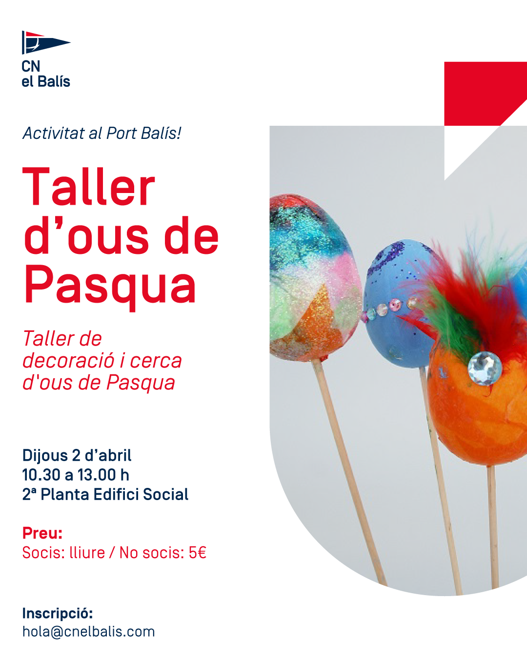 Taller Ous de Pasqua 2025 - CN El Balis