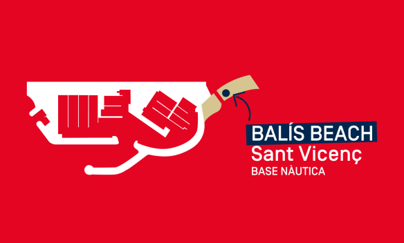 BANNER MAPA BALÍS BEACH WEB Balís Beach Sant Vicenç - Base Nàutica - CN El Balís
